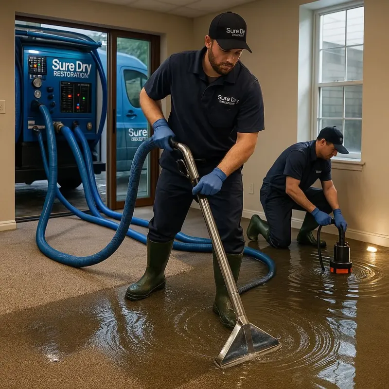 Water Extraction and Removal process in Highland Village, TX